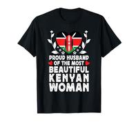Proud Husband of Beautiful Kenyan Wife Kenya Flag T-Shirt