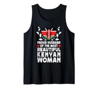 Proud Husband of Beautiful Kenyan Wife Kenya Flag Tank Top
