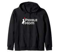 Proud Pibble Mom, Pitbull Mom, Pittie Mom, Women's Pitbull Kapuzenjacke