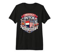 Proudly Dutch Boldly American Dutch-American Friendship Day Premium T-Shirt