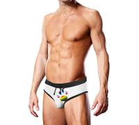 Prowler Badeslip, weiß, übergroße Pfote, XL