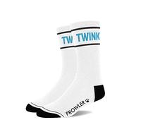 Prowler RED TWINK SOCKS - Weiße Crew-Socken mit schwarzen Akzenten | Verspielte Statement-Socken, Baumwollmischung Komfort, Größe 39-45