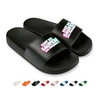 Prozente Momente Hast du saufen mal probiert? - Lustige Badelatschen für Herren & Damen - Bequeme Schlappen & Hausschuhe für Strand, Pool und dein Malle-Outfit | Schwarz Gr. 43