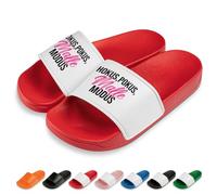 Prozente Momente Hokus, Pokus, Malle Modus Badelatschen | Slipper | Schlappen | Hausschuhe | Pantoletten | Unisex | Malle | Party | rutschfest | Rot | Größe 44