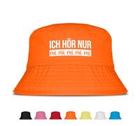 Prozente Momente Ich hör nur mimimimi - Fischerhut | Anglerhut | Sonnenhut | Sommer | Malle | lustige Sprüche | OneSize | Malle | Urlaub | Orange