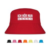 Prozente Momente Ich hör nur mimimimi - Fischerhut | Anglerhut | Sonnenhut | Sommer | Party | Malle | lustige Sprüche | OneSize | Malle | Urlaub (Rot)