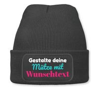 Prozente Momente Personalisiertes Beanie | Strickmütze | Wollmütze | Beanie mit Druck | lustige Sprüche | Apres-Ski | Winter | Grau