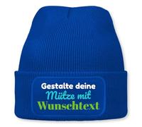 Prozente Momente Personalisiertes Beanie | Strickmütze | Wollmütze | Beanie mit Druck | lustige Sprüche | Apres-Ski | Winter (DE/NL/SE/PL, Alphanumerisch, Einheitsgröße, Blau)