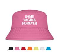 Prozente Momente Same Vagina Forever - Lustiger Fischerhut für JGA, Mallorca & Party - Anglerhut für Männer & Frauen - Festival Sommerhut (Pink)