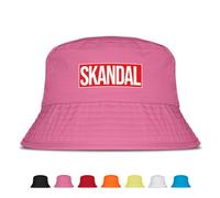 Prozente Momente Skandal - Lustiger Fischerhut - Der perfekte Sonnenhut für Herren & Damen - Ideal als Malle-Outfit, Party-Accessoire & Festival-Eimerhut für den Strand | Farbe Pink