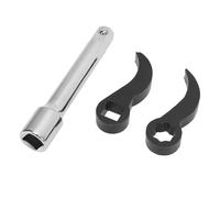 Pry Bar Set, Verstellbare Bar mit Square und Star Design, 3-Stück Set mit Schraubenschlüsseladapter für 1/2 Zoll Antriebsschlüsseladapter, Crow Bar inklusive