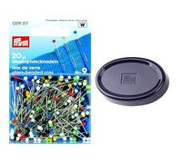 Prym 0,60 x 30 mm 20 g Nummer 9, Glass-Headed Pins & Nadelkissen, Kunststoff, blau 8x7x2 cm