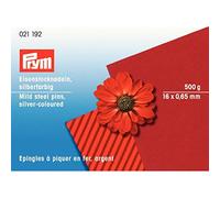 Prym 021192 Bastelstecknadeln, 0,65 x 16mm, silberfarbig, Eisen, 16 x 0,65mm