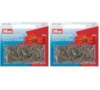 Prym 021215 Bastelstecknadeln, 0,65 x 16mm, silberfarbig, 50g (Packung mit 2)