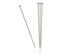 Prym 024192 Stecknadeln, 0,60 x 34mm, silberfarbig, 500g, Kunststoffdose, Stahl, 34 x 0,6mm