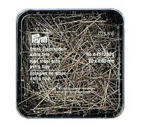 Prym 024816 Stecknadeln, 0,60 x 30mm, silberfarbig, 250g, Kunststoffdose