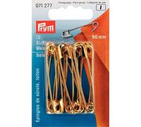 Prym 071277 Sicherheitsnadeln, Nr.3, 50mm, goldfarbig