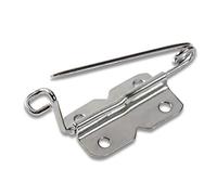 PRYM Anstecknadeln mit Plättchen, 27mm, silberfarbig, 4 Stück, 100% Eisen, Zubehör, Sicherheitsnadeln