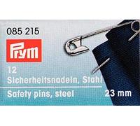 Prym 085215 Sicherheitsnadeln, 23mm, silberfarbig, 12 Stück, Stahl