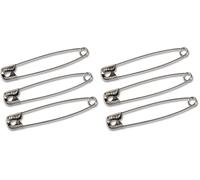 Prym 085226 Sicherheitsnadeln, 57mm, silberfarbig, 12 Stück, Stahl, 17 191101 (Packung mit 2)