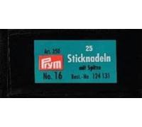 Prym Sticknadeln 124.131 ST 16 1,60 x 55 mm silber – 25 Stück