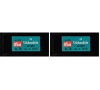 Prym 124131 Sticknadeln mit Sp. ST 16 1,60 x 55 mm silberfarbig, silber (Packung mit 2)
