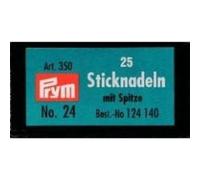 Prym 124140 Sticknadeln mit Sp. ST 24 0,80 x 37 mm silberfarbig, silber