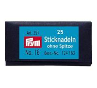 Prym 124163 Sticknadeln ohne Sp. ST 16 1,60 x 55 mm silberfarbig, silber