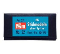 Prym 124170 Sticknadeln ohne Sp. ST 22 0,90 x 40 mm silberfarbig, silber