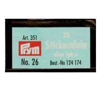 Prym 124174 Sticknadeln ohne Sp. ST 26 0,60 x 34 mm silberfarbig, silber
