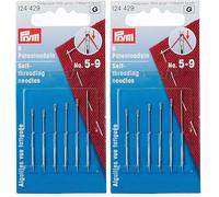 Prym 124429 Patentnähnadeln ST 5-9 silberfarbig (Packung mit 2)