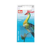 Prym Crewel-Sticknadeln ST 9 (125525) 0,60 x 35 mm Stahl silberfarbig – 16 Stück