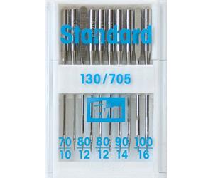 Prym 152297 Nähmaschinennadeln 130/705 Standard, 70-100, Silberfarbig, No. 80