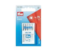 Prym 152350 Nähmaschinennadeln 130/705 Stretch, 75, Metall, silberfarbig, No