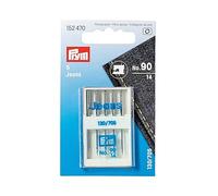 Prym 152470 Nähmaschinennadeln Jeans, 130/705, Metall, silberfarbig, No. 90