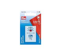Prym 154910 Doppel-Nähmaschinennadel Stretch, 130/705, No. 75/2,5mm, Stahl, silberfarbig, 75/2,5 mm