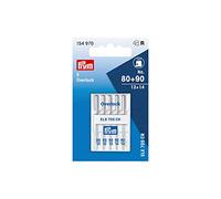 Prym 154970 Nähmaschinennadeln Overlock, No. 80-90, Sortiert, Silber