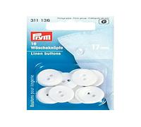 PRYM Wäscheknöpfe, 17mm, weiß, Kunststoff, Bekleidungsverschlüsse, Knöpfe