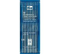 Prym 175186 Garn-Häkelnadeln ohne Hülse 1,50 mm silberfarbig