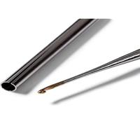 Garnhäkelnadeln, Record, Soft-Griff, 0,60mm, silberfarbig