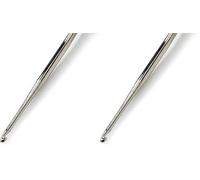 Prym 175849 Garn-Häkelnadeln ohne Griff ST 0,75 mm silberfarbig (Packung mit 2)