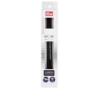 Prym 194224-1 Stricknadeln, Kunststoff, schwarz, 4 mm