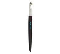 Wollhäkelnadeln Soft-Griff, 16cm, 8,00mm, silberfarbig