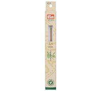 Prym 197601-1 Häkelnadeln für Wolle Bambus 15 cm 2,50 mm, 100%, beige, One Size