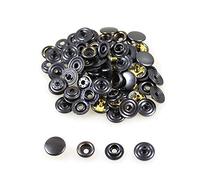 Prym 20 Sport-Mini Druckknöpfe 13 mm schwarz ohne Werkzeuge