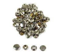 Prym 20 Sport-Mini Druckknöpfe 13 mm Silber ohne Werkzeuge