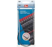 Prym 212124 Rundstricknadeln MS 80 cm 3,00 mm silberfarbig