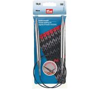 Prym 212232 Rundstricknadeln MS 60 cm 10,00 mm silberfarbig