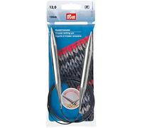 Prym 212246 Rundstricknadeln MS 100 cm 12,00 mm silberfarbig