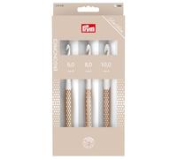Prym 218596 Wollhäkelnadel-Set, prym.ergonomics, taupe, 6/8/10 mm